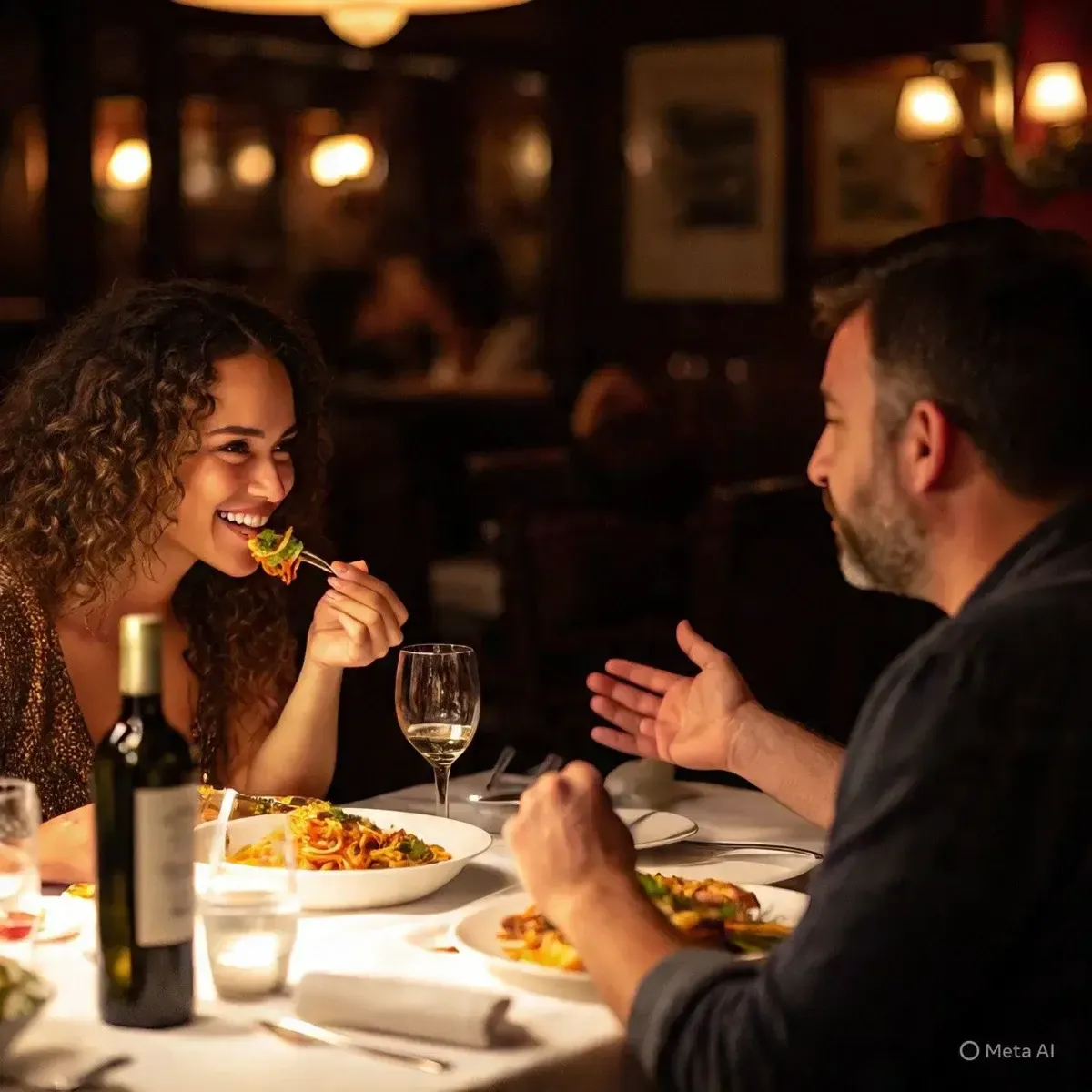 Intimate fine-dining table