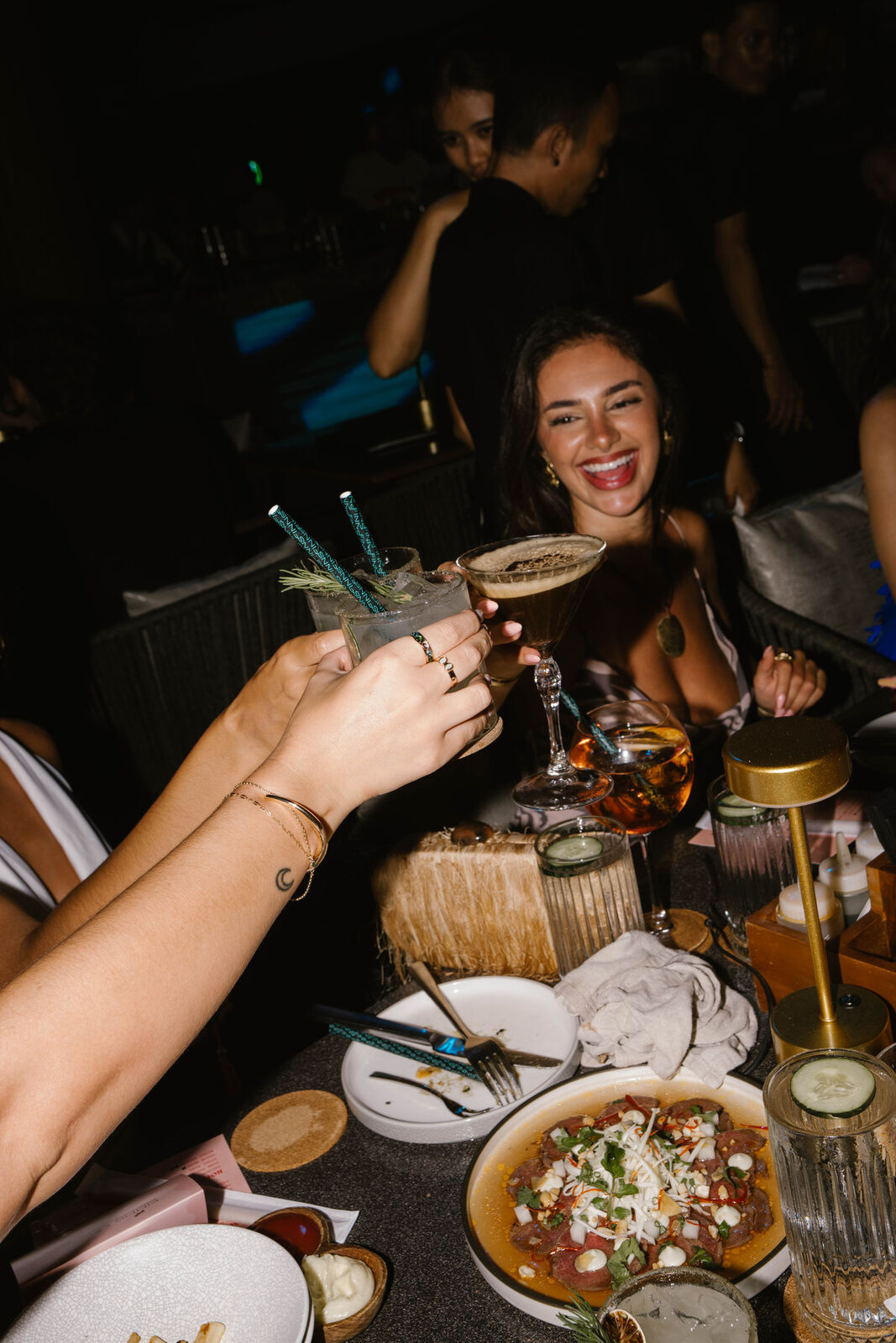 A champagne toast to a new partnership